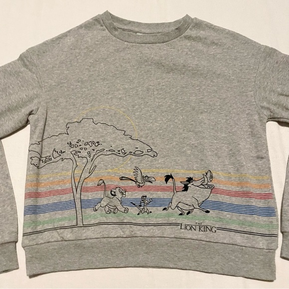 Disney Lion King Sweatshirt Graphic Outline Size Small Sweater - Picture 2 of 16